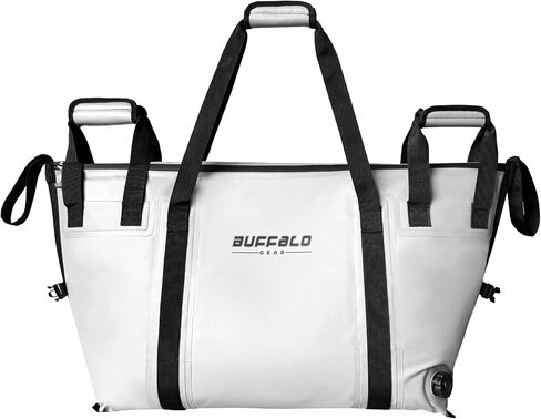 Buffalo Gear Insulated Fish Cooler - 27.5QT 58QT Waterproof Flat Bottom Bag, Leakproof and Fishing Kill Bag in Kuwait
