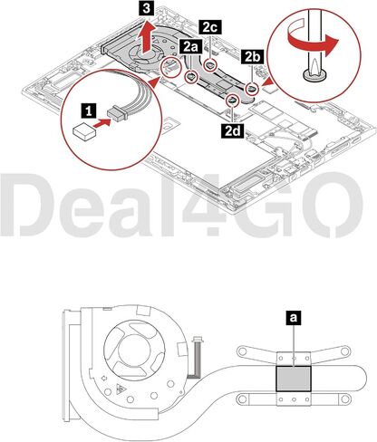 مروحة تبريد ومبرد حرارة 5H40W65012 بديل لجهاز Lenovo X1 Yoga 5th 4th Gen ThinkPad X1 Carbon 8th 7th Gen 2019 2020 in Saudi Arabia