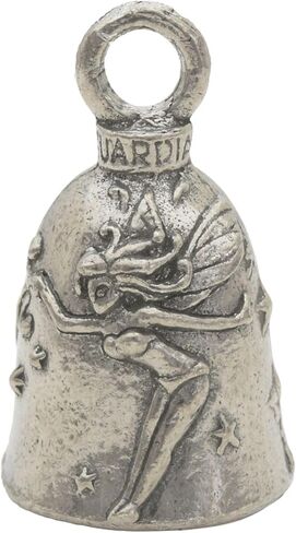 Guardian Bell Mermaid Good Luck Bell w/Keyring & Black Velvet Gift Bag | Motorcycle Bell | Lead-Free Pewter | Good Luck Gift to Friends & Family | Bike Bell | Made in USA in Saudi Arabia
