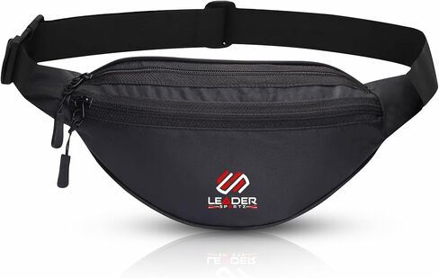 Waist Bag for Men and Women - Stylish Fanny Pack for Convenient On-The-Go Storage and Organization Black One Size in Saudi Arabia