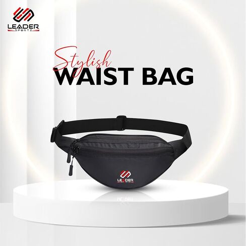 Waist Bag for Men and Women - Stylish Fanny Pack for Convenient On-The-Go Storage and Organization Black One Size in Saudi Arabia