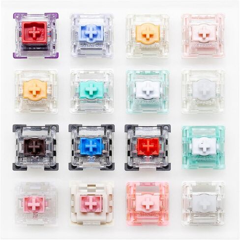KPREPUBLIC Magnetic Switch Tester with Blank keycaps Acrylic Base with TTC Magneto Deng God Dual Rail Orange Pink Jade Pro Yellow White for Mechanical Keyboard (Magnetic T 16in1 x1) in Saudi Arabia