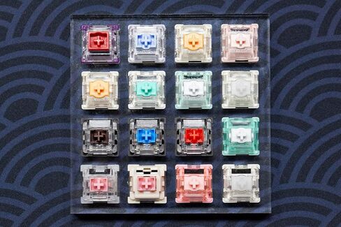 KPREPUBLIC Magnetic Switch Tester with Blank keycaps Acrylic Base with TTC Magneto Deng God Dual Rail Orange Pink Jade Pro Yellow White for Mechanical Keyboard (Magnetic T 16in1 x1) in Saudi Arabia