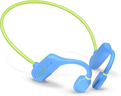 Kids Headphones, Wirelss 5.3 Air Conduction Open Ear Headphones Lightweight Kids IPX5 Waterproof with Microphone for School, Home and Outdoor-Blue in Saudi Arabia
