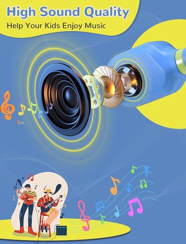 Kids Headphones, Wirelss 5.3 Air Conduction Open Ear Headphones Lightweight Kids IPX5 Waterproof with Microphone for School, Home and Outdoor-Blue in Saudi Arabia