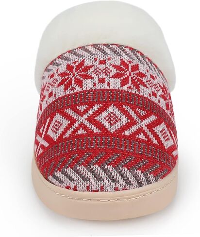 NineCiFun Women's Warm House Slippers Memory Foam House Fuzzy Cute Christmas Slippers Ladies Bedroom Slippers Gift For Women in Saudi Arabia