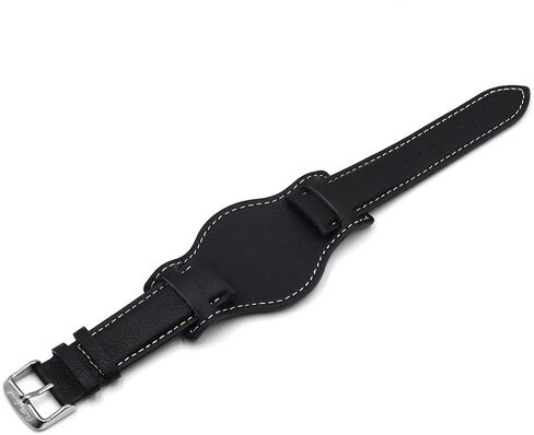 Onthelevel Leather Cuff Watch Strap 18mm 20mm 22mm Vintage Genuine Leather Watch Band with Mat for Men Women in Saudi Arabia