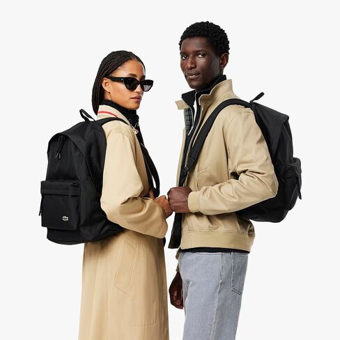 Lacoste Unisex Neocroc Backpack, Yellow, One Size in Saudi Arabia