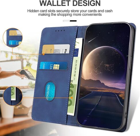 Wallet Case for Google Pixel 7a with Card Holder, PU Leather Cover Kickstand Magnetic Shockproof TPU Bumper Flip Folio Case for Google 7a (Brown) in Saudi Arabia