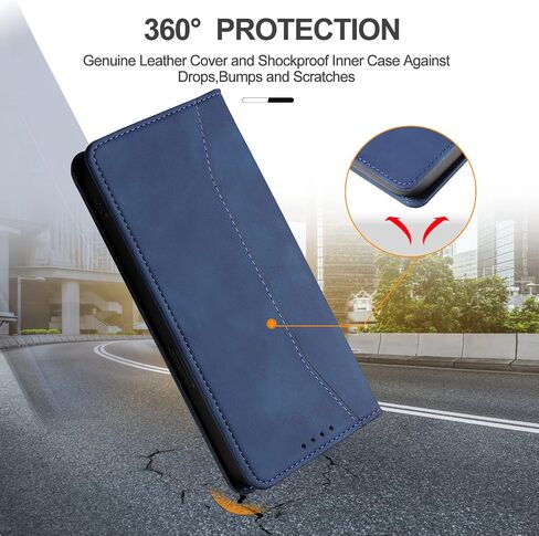 Wallet Case for Google Pixel 7a with Card Holder, PU Leather Cover Kickstand Magnetic Shockproof TPU Bumper Flip Folio Case for Google 7a (Brown) in Saudi Arabia