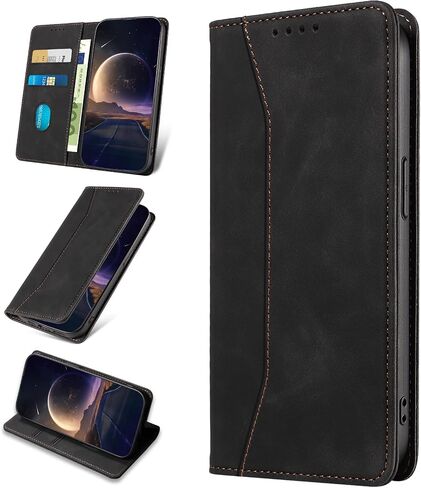 Wallet Case for Google Pixel 7a with Card Holder, PU Leather Cover Kickstand Magnetic Shockproof TPU Bumper Flip Folio Case for Google 7a (Brown) in Saudi Arabia
