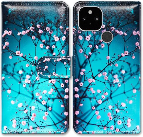Bcov Case for Pixel 5a 5G, Hummingbird in Flowers Bird Leather Flip Phone Case Wallet Cover with Card Slot Holder Kickstand for Google Pixel 5a 5G 2021 in Kuwait