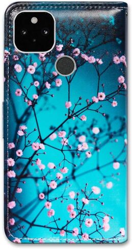 Bcov Case for Pixel 5a 5G, Hummingbird in Flowers Bird Leather Flip Phone Case Wallet Cover with Card Slot Holder Kickstand for Google Pixel 5a 5G 2021 in Kuwait
