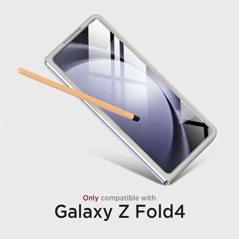 Miimall for Samsung Z fold 5 Matte Case with S Pen, fold 5 Case Pen with Pen Holder + Front Screen Protector Case for Galaxy Z fold 5 Phone Case Sky Blue in Saudi Arabia