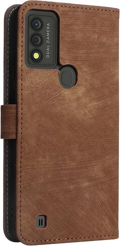 Compatible with Wiko Voix Wallet Case with Screen Protector [RFID Blocking] Leather Flip Case Credit Card Holder Kickstand [Wrist Strap] Men Women Folio Cell Phone Cover for Wiko Viox (Green) in Kuwait