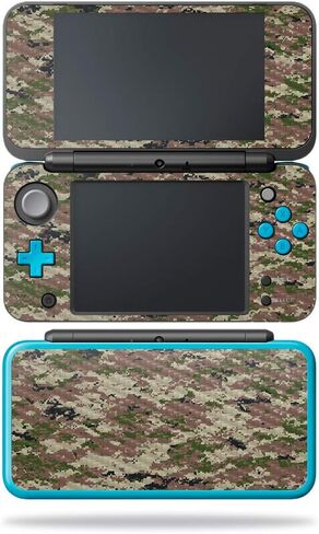 MightySkins Carbon Fiber Skin for Nintendo New 2DS XL - Watermelon Laugh | Protective, Durable Textured Carbon Fiber Finish | Easy to Apply, Remove, and Change Styles | Made in The USA in Saudi Arabia