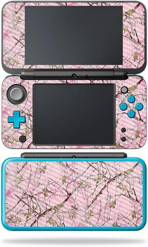 MightySkins Carbon Fiber Skin for Nintendo New 2DS XL - Watermelon Laugh | Protective, Durable Textured Carbon Fiber Finish | Easy to Apply, Remove, and Change Styles | Made in The USA in Saudi Arabia