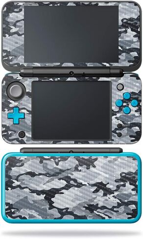 MightySkins Carbon Fiber Skin for Nintendo New 2DS XL - Watermelon Laugh | Protective, Durable Textured Carbon Fiber Finish | Easy to Apply, Remove, and Change Styles | Made in The USA in Saudi Arabia