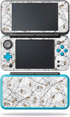 MightySkins Carbon Fiber Skin for Nintendo New 2DS XL - Watermelon Laugh | Protective, Durable Textured Carbon Fiber Finish | Easy to Apply, Remove, and Change Styles | Made in The USA in Saudi Arabia