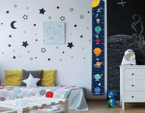 مراة مخطط نمو للاطفال، مخطط ارتفاع من الخشب الصلب للاطفال، قياس ارتفاع قابل للطي للجدار، مرآة لكامل الجسم مضادة للكسر للاطفال الصغار in Kuwait