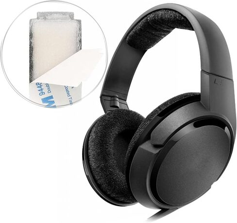 kwmobile Headband Cushion Pad Compatible with Sennheiser HD418 / HD419 / HD428 / HD429 / HD448 / HD449 - Headphones PU Leather Cushion - Black in Saudi Arabia