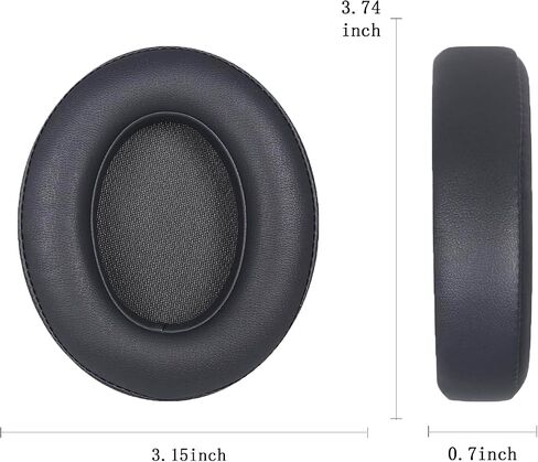 hopopower Replacement Earpads for Beats Studio 2 & Studio 3 Wired & Wireless Headphones, Ear Pads Cushions with Softer Protein Leather, Noise Isolation Memory Foam (Black) in Kuwait