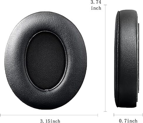 hopopower Replacement Earpads for Beats Studio 2 & Studio 3 Wired & Wireless Headphones, Ear Pads Cushions with Softer Protein Leather, Noise Isolation Memory Foam (Black) in Kuwait