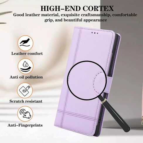 Compatible with Samsung Galaxy Note 10 Plus Note10+ 5G Wallet Case Wrist Strap, Crossbody Strap, Mirror Flip Stand Cell Phone Cover for Note10 + Notes 10+ Ten Not S10 10Plus Women Men Purple in Kuwait