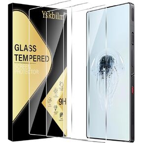 (3 Pack) for ZTE Nubia Red Magic 10 Pro / 10 Pro+ Screen Protector,Tempered Glass flim,9H Hardness,Anti-Scratch, Case Friendly, Bubble Free,HD Clear