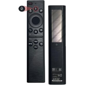 BN59-01385A Rechargeable Solar Voice Remote Control Replacement for Samsung Smart TVs, Compatible with Samsung 2021-2023 Neo QLED Frame and Crystal 4k 8K UHD Smart TVs Series (Black)