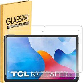 MUBUY-GOL 2-Pack Tempered Glass Screen Protector for TCL Tab 11 & TCL NxtPaper 11 Tablet (11 inch,2023 Release), 9H Hardness Anti-Scratch Anti-Bubble Ultra Clear