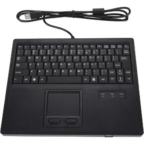 Cuifati Wired Keyboard with Touchpad, Touch Control Touchpad Keyboard,10in Scirrors Foot Keys Wired Keyboard with for Touchpad,Laptop, Android Phone Tablet
