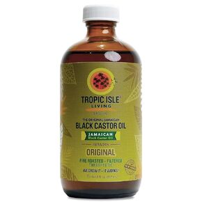 Tropic Isle Living Jamaican Black Castor Oil - Plastic PET Bottle 8oz | For Hair Growth Oil, Skin Conditioning, Eyebrows & Eyelashes, Scalp and Nail Care