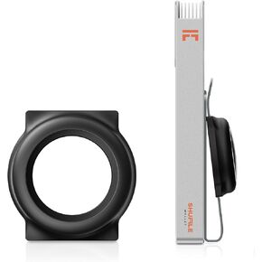 The Shuffle Airtag Holder,Lightweight, Anti-Scratch, Easy Install Attachment (Black)