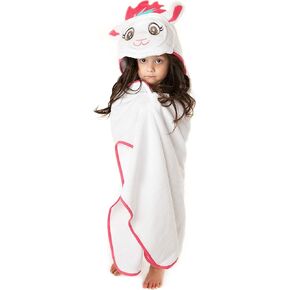 Little Tinkers World Hooded Baby Towel Gray Elephant Natural Cotton Soft and Absorbent Bath Towels with Hood for Babies, Toddlers, Perfect for Girls or Boys