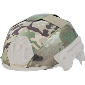 OneTigris Stretchable Helmet Cover ZKB10, Ultra Low Profile Jumpable Cloth Cover for Team Wendy Size 1 Exfil Helmet, EXfil LTP Helmet with 2.0/3.0 Rail, Camo