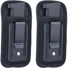 2-Pack Magazine Holster for IWB and OWB Carry, Universal Mag Pouch Fits: 9mm .40 .45 .380 .357-7rd, 10rd, 15rd Capacity and Most Pistol Magazine Sizes