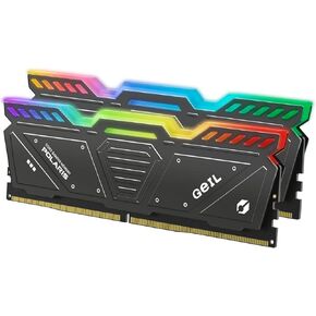 GeIL Polaris RGB DDR5 RAM, 32GB (16GBx2) 5200MHz 1.25V, Intel/AMD Compatible, Long DIMM High Speed Desktop Memory, Hardcore Immersive Gaming/Multimedia Content Creation/Quality Live Streaming(Gray)