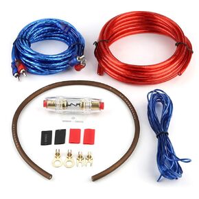 Dweekiy Car Amplifier Wire,Car Audio Subwoofer Amplifier Speaker Installation Wire Cable Kit with