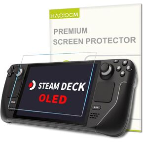 2-Pack Steam Deck OLED Screen Protector(7.4 inch) Soft Film Easy to Install Anti-Reflection More HD Than Tempered Glass Film Compatible with Steam Deck 7-inch handheld