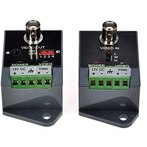 Long Distance Active Video Balun 1 Channel Utp Video Transceiver for CCTV Compatible with All Ahd/Cvi/Tvi/Cvbs Effective Distance 1800M