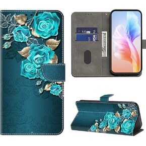Case for Samsung Galaxy S24 FE,Samsung Galaxy S24 FE Phone Case Wallet,Flip Folio PU Leather Protective Cover with Card Holder for Samsung Galaxy S24 FE 5G - Diamond Butterfly