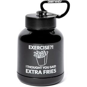 Double Scoop (180cc) Protein and Supplement Keychain Funnel, Exercise?!