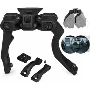 Upgraded Pvs14 Night Vision Mount, Night Vision Bridge with Adjustable Field of View for pvs14 Support 2 Optical Night Visions or 1 Digital Night Vision (British Standard)