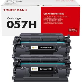 057H Black High Yield Toner Cartridge 2-Pack Compatible Replacement for Canon 057H 057 CRG-057H MF445dw MF455dw Toner Cartridge for ImageCLASS MF445dw MF448dw LBP226dw LBP227dw MF449dw MF445 Printer