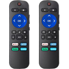 Replacement Remote Compatible for Roku/Onn/TCL/Sharp/Jvc Built-in TV (Not for Box and Express and Stick (Type-2)