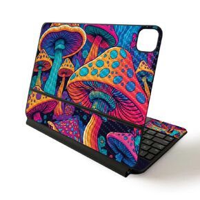 Carbon Fiber Skin Compatible with Apple Magic Keyboard for iPad Pro 11-inch (2020) - Mushrooms - Premium 3M Vinyl Protective Wrap Decal Cover - Easy to Apply | Crafted in The USA by MightySkins