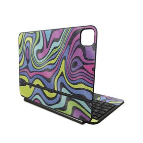 Carbon Fiber Skin Compatible with Apple Magic Keyboard for iPad Pro 11‑inch (M4) 2024 - Mushrooms - Premium 3M Vinyl Protective Wrap Decal Cover - Easy to Apply | Crafted in The USA by MightySkins