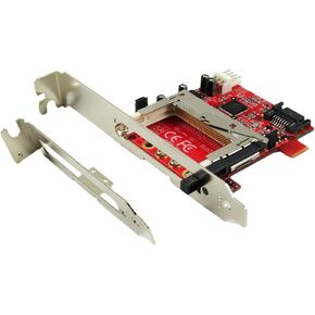 Ableconn ISAT123CF Compact Flash Bridge Board with PCIe Bracket - SATA CF Bridge Adapter