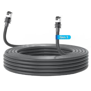 Starlink Gen 3 Cable 32.8FT /10M, Starlink Cable Gen 3 UL444‌ Meet The Requirements of Electrical Performance, Mechanical Performance, and Flame retardancy with end caps